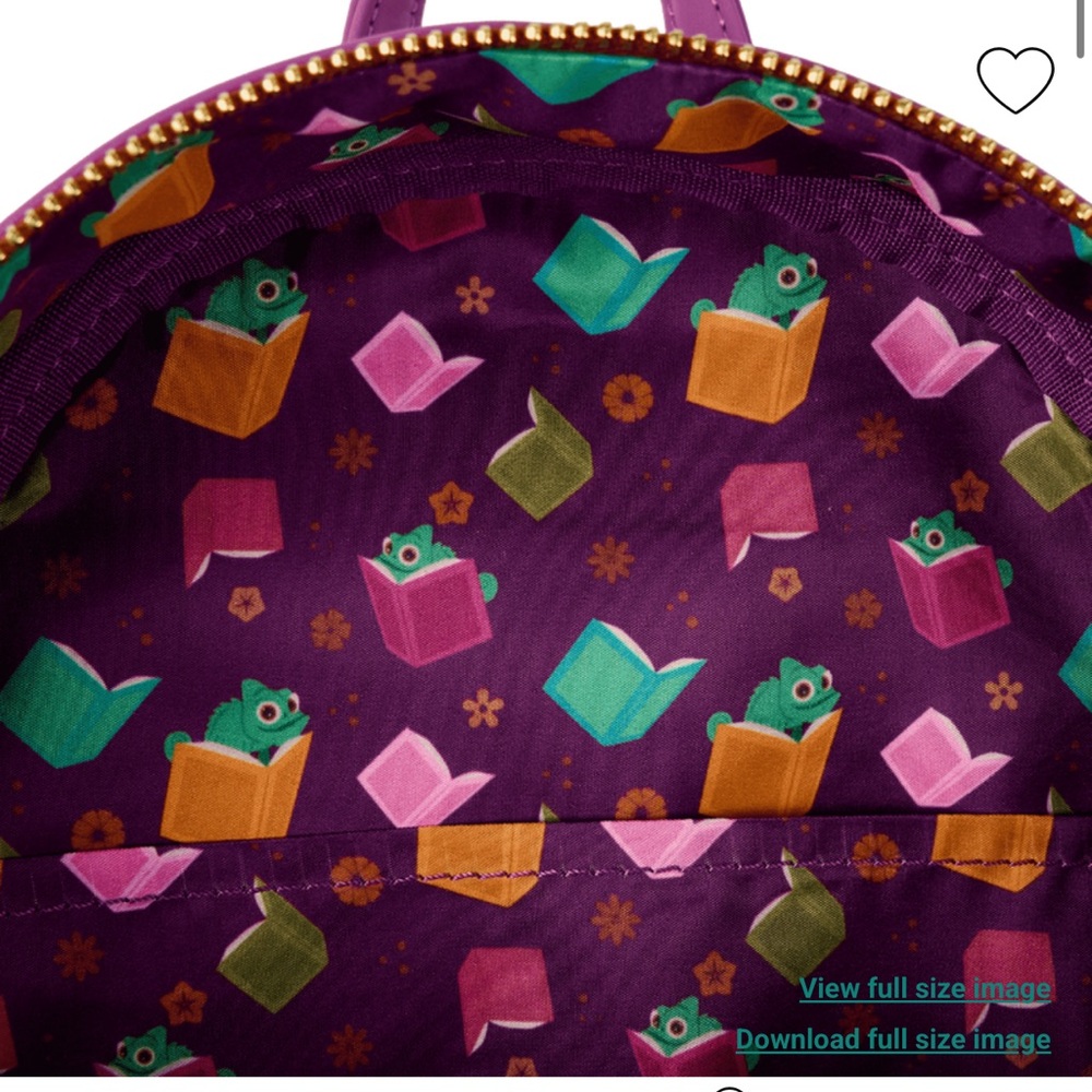 Loungefly Tangled Rapunzel Exclusive Books Mini Backpack & Wallet Set - Picture 8 of 15